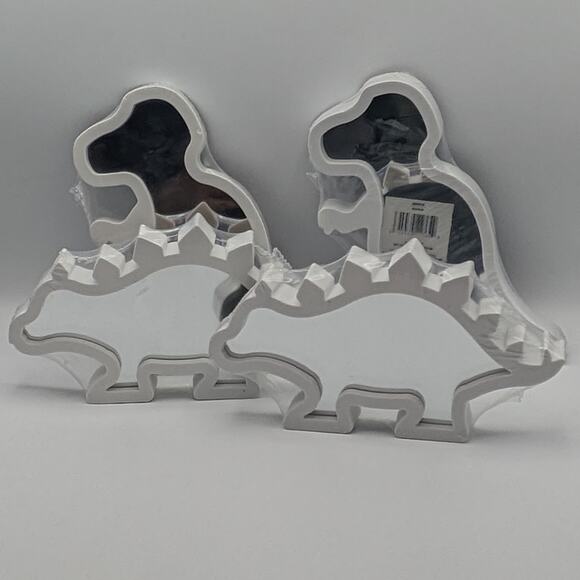 4 Piece Set Decorative Dinosaur Nursery Bathroom Mirror Home Decor - Picture 2 of 9